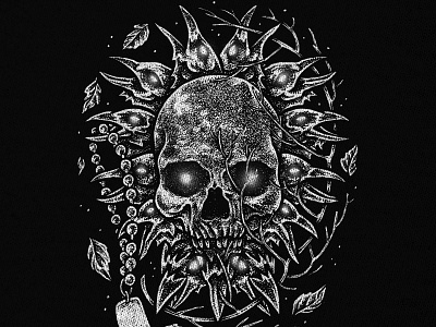 SOLD artwork band merch dark art dark artist horror art macabre merch design skull skull art t shirt design