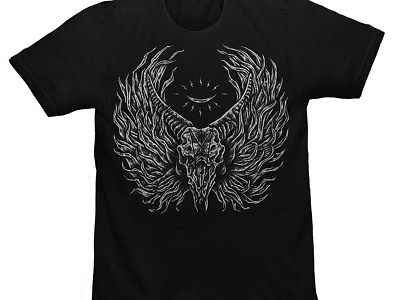 SOLD artwork band merch dark art dark artist illustration macabre merch design skull skull art t shirt design