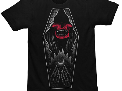 SOLD artwork band merch dark art dark artist horror art illustration macabre merch design skull t shirt design