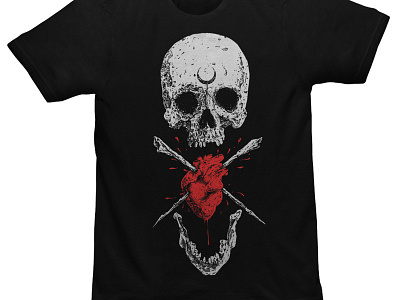 Available artwork band merch clothing design dark art dark illustration macabre merch design skull skull art t shirt design