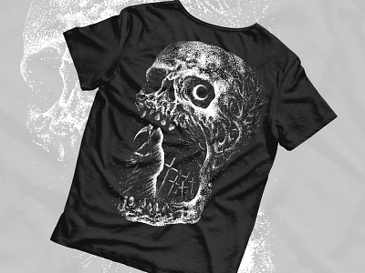 Available artwork band merch clothing design dark art dark artist dark illustration dotwork grim reaper horror art horror artwork illustration macabre merch design sebrodbrick skull skull art t shirt design