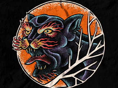 Available animalart artwork band merch black jaguar clothing design dark art dark illustration design illustration jaguar macabre merch design panther sebrodbrick t shirt design wild cat