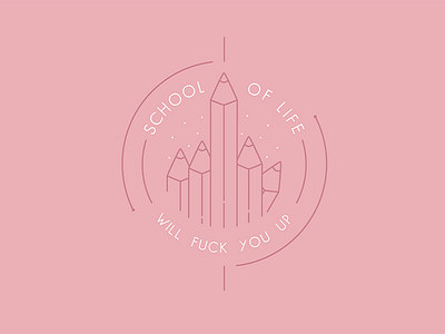 School of life graphic design logo logohebdo