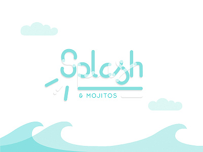 Splash graphicdesign logo logohebdo typography