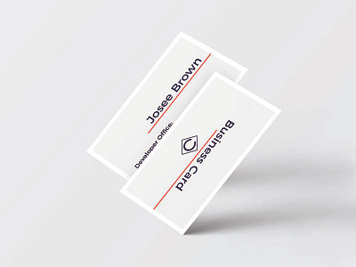 White Id card business card card card design company corporate design identity identity card