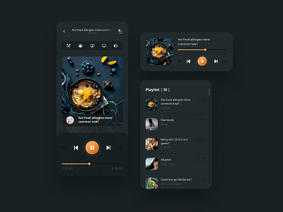 JetAudio redesign app button design jetaudio minimal music player playlist productdesign slider ui ux web