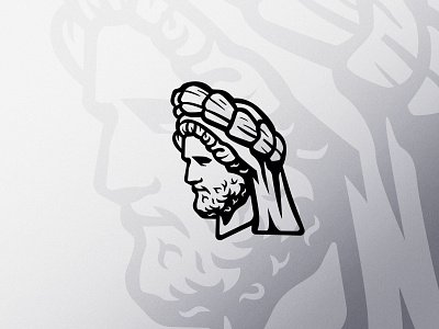 Antoninus Pius antoninus brand classic design emperor face head illustration imperator logo logotype mark pius roma roman rome symbol