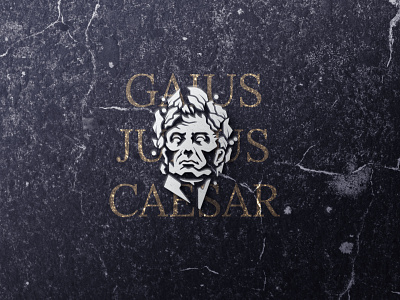 Gaius Julius Caesar caesar emperor head julius logo logotype marble mark roman rome statue