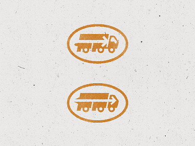 Freight First brand cargo delivery ff freight logo mark monogram stamp truck