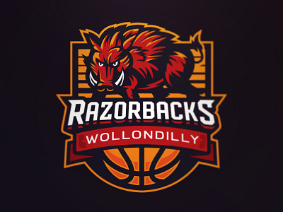 Razorbacks badge colours hog illustration logo logodesign mascot razorback sports