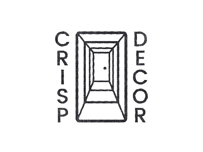 Crisp Decor brand interior interior design logo logotype mark minimalism simple symbol