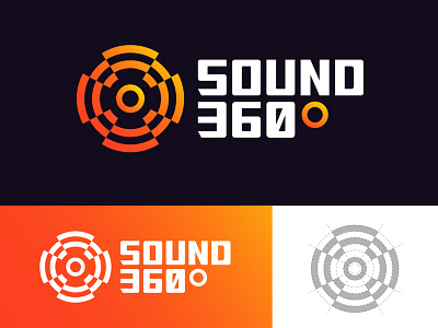 Sound 360 360 brand branding colours design geometric logo logotype mark sound symbol