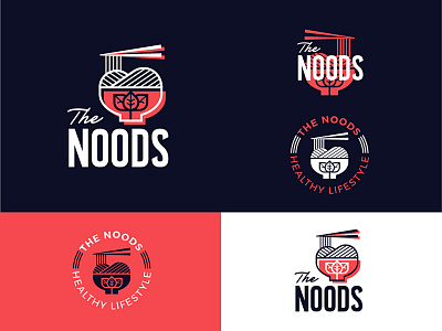 The Noods brand design fit food foodie geometric healthy logo logotype mark noodle noodles ramen symbol