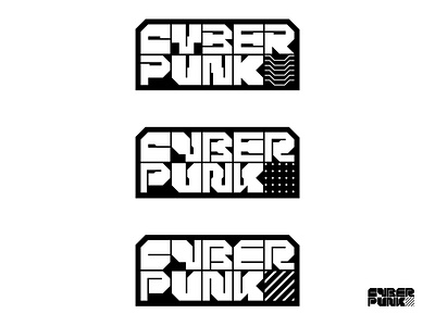 cyberpunk type exploration 2077 cyber cyberpunk design future geometric hud logo logotype mark mecha punk tech technology