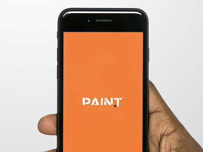 Paint Logo Concept Mockup