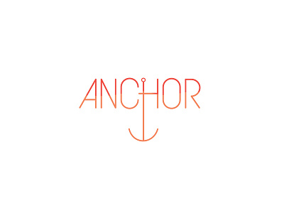 Anchor Logo Concept branding logo design thirty logos