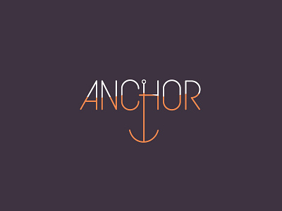 Anchor Logo Concept branding logo design thirty logos