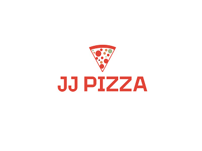 JJ Pizza Logo Concept branding logo design thirty logos
