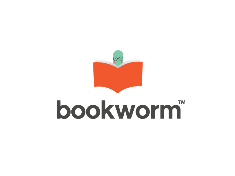 Bookworm Logo Concept by Jesse Mbuthia on Dribbble