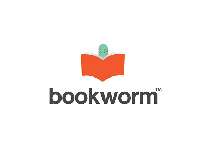 Bookworm Logo Concept by Jesse Mbuthia on Dribbble