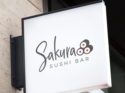 Sakura Logo Concept Mockup branding logo design thirty logos