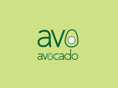 Avocado Logo Concept branding illustrations logo design thirty logos