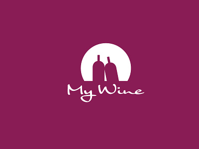My Wine Logo Concept branding graphic design illustration logo design thirty logos