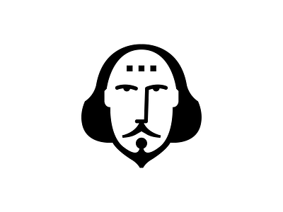Shakespeare In Bits 2d branding design flat logo vector