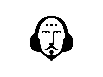 Shakespeare In Bits 2d branding design flat logo vector