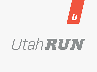 UtahRUN 2d branding design logo logotype type typography vector
