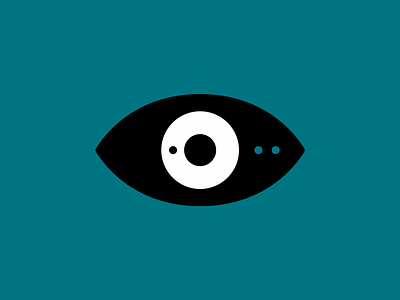 Detailed 2d design eye flat icon vector
