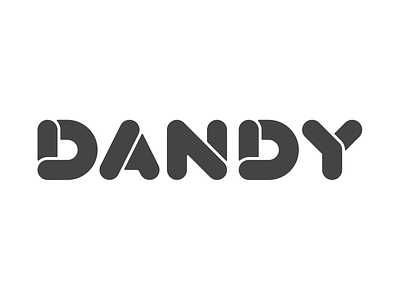 Dandy 2d branding dandy design logo logotype type typography