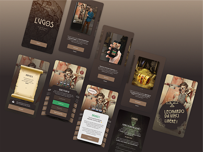 Lugos - A gamified learning app for a ludic museum gamification gamified interactive design ixd learning museum ui ux uxui