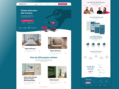 Renovation Man Website   UX  UI  ArtDirection