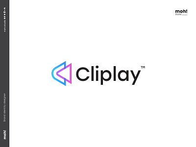 cliplay logo application brand branding data identity logo pulse radar redesign tmsi typography
