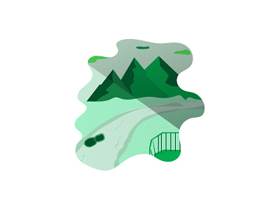 Himalayan green himalaya illustration minimal trip