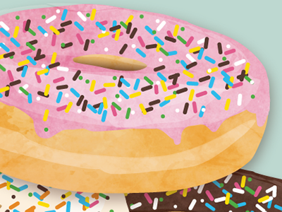 Donuts donut illustration texture