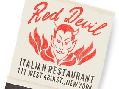 Red Devil Matchbook- #365everydayobjects devil digital illustration drawing illustration instagram ipad pro matchbook matches procreate app