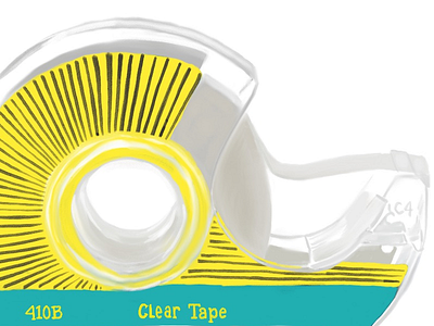 Clear Tape - #365everydayobjects digital illustration drawing illustration instagram ipad pro procreate app tape