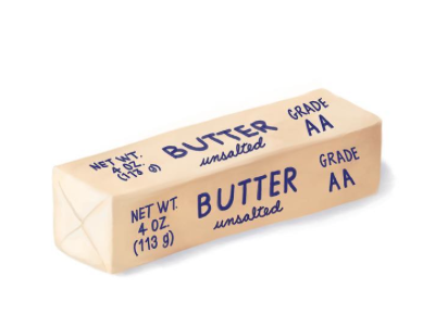 Stick of butter illustration