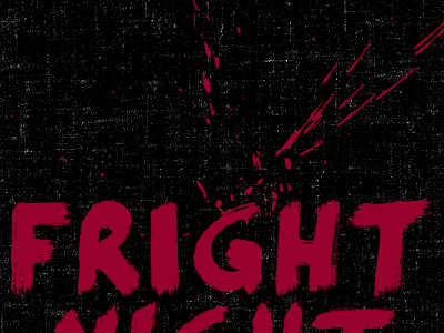 Fright Night blood halloween spatter stationery texture type typography