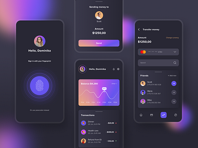 Fintech mobile app by Dominika Pawlak for ValueLogic on Dribbble