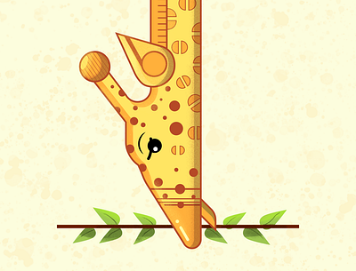 Giraffe animal artist giraffe gradient illustration illustration 2d jungle love simple vector vectorart wildlife zoo