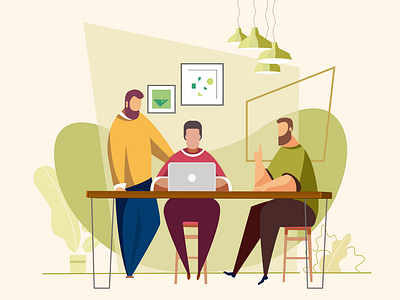 Illustrations: Co-working Space