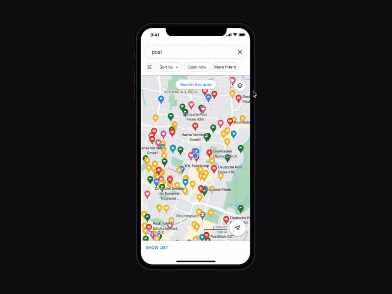 Google Maps Clean View