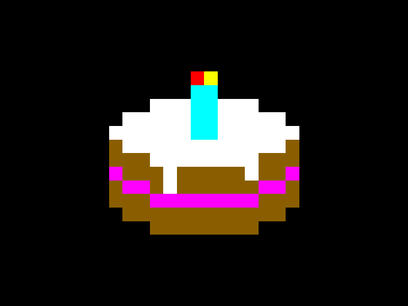 Tiny pixel art birthday cake animation birthday cake candle pixel art stop motion tiny