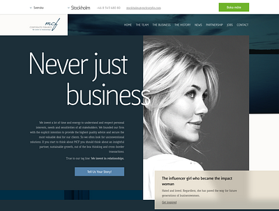 MCF Corporate Finance desktop design digital design web web page webdesign
