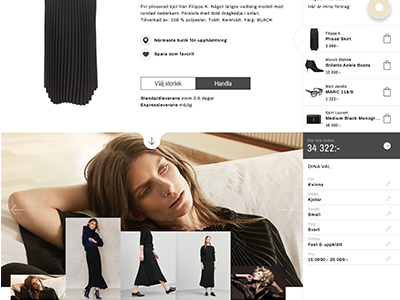 Personal shopper web web page webdesign