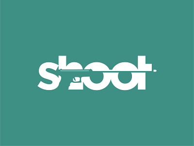 shoot flat illustration logo logo design typography