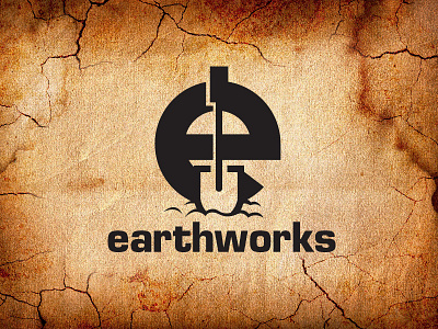 Earthworks Landscaping branding graphic design illustration logo logo design vector